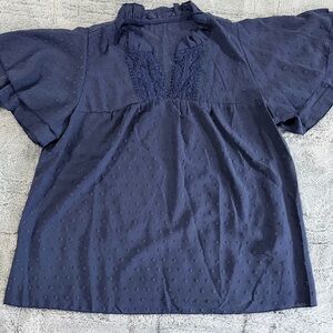 SHEIN Navy Blue Blouse